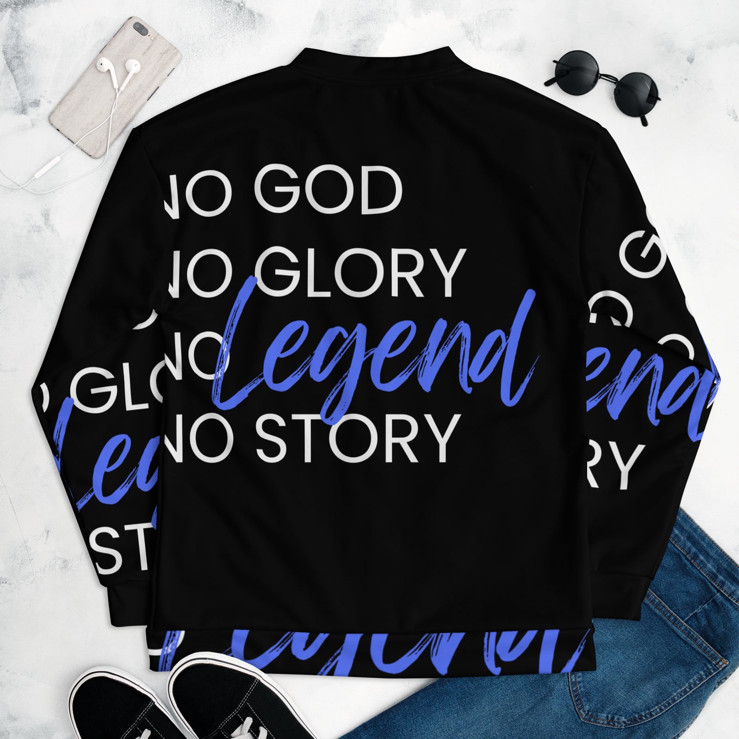 Godly Mind Unisex Bomber Jacket - No Legend