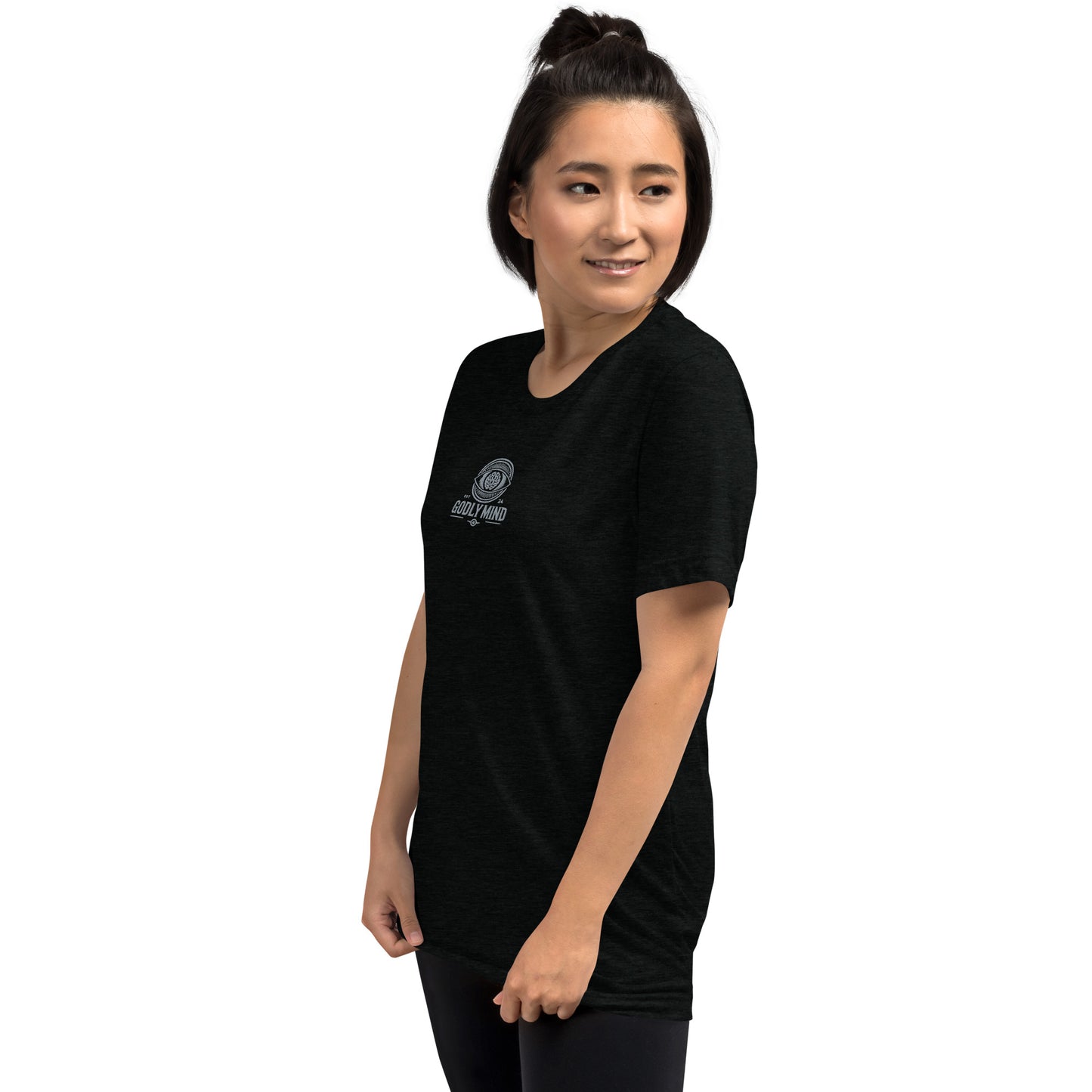 Godly Mind Embroidery Short Sleeve T-shirt - Fear Over Faith