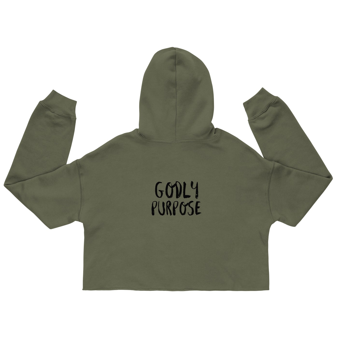 Godly Mind Crop Hoodie - God's Purpose