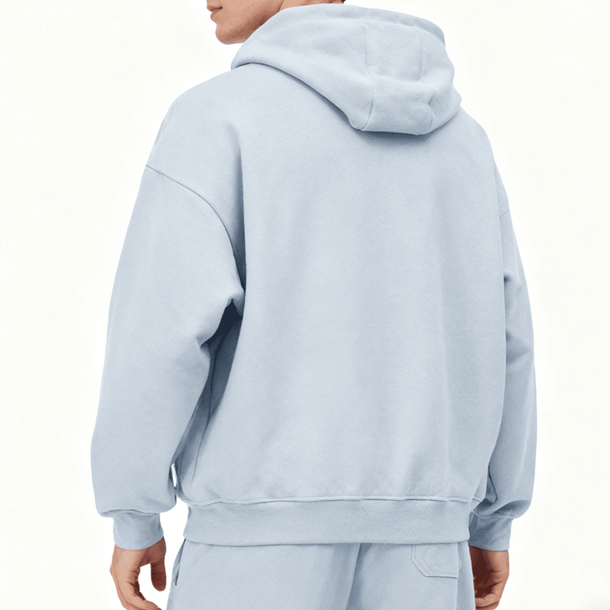 Unisex Cropped Oversized Zip-up Hoodie