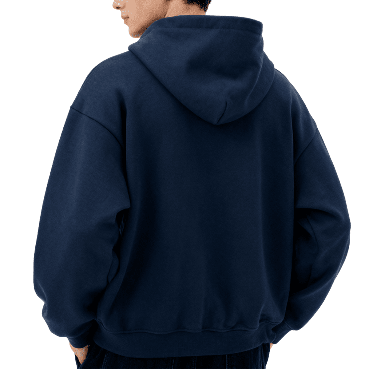 Unisex Cropped Oversized Zip-up Hoodie