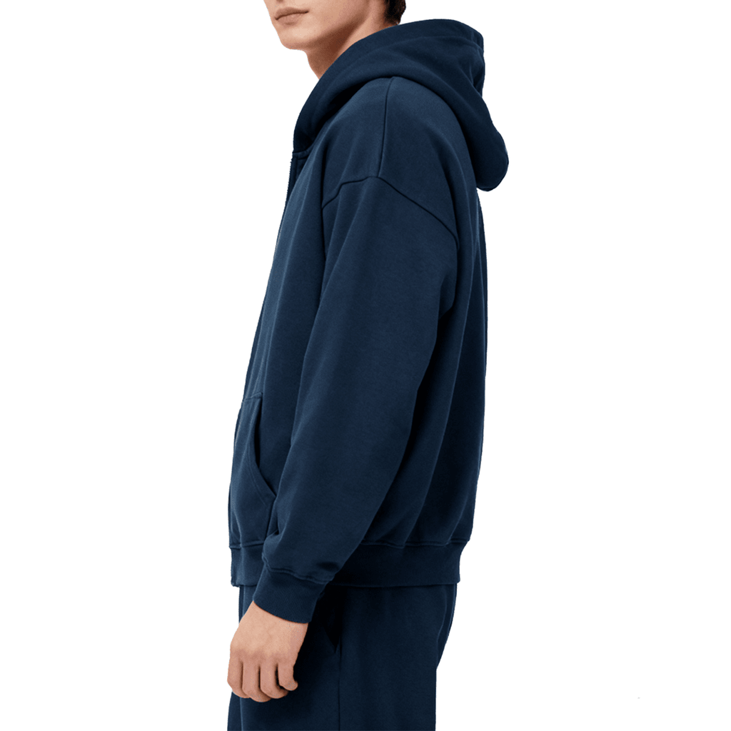 Unisex Cropped Oversized Zip-up Hoodie