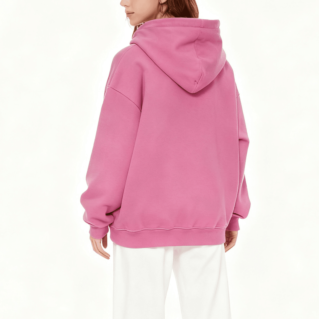 Unisex Cropped Oversized Zip-up Hoodie