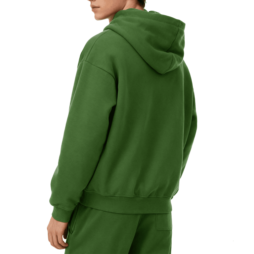 Unisex Cropped Oversized Zip-up Hoodie