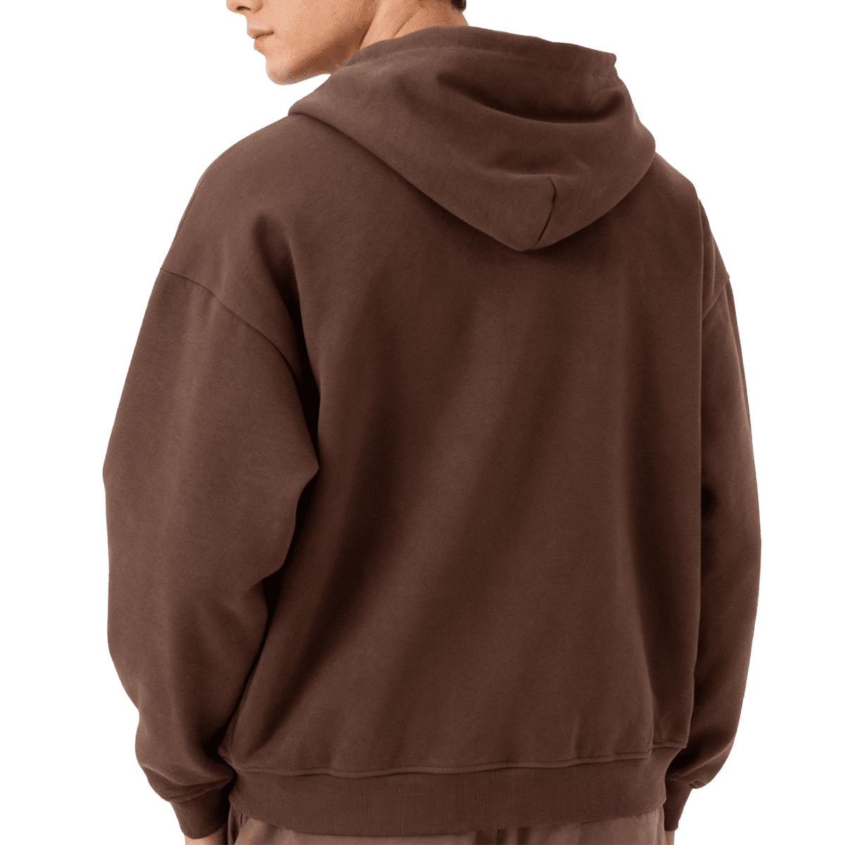 Unisex Cropped Oversized Zip-up Hoodie