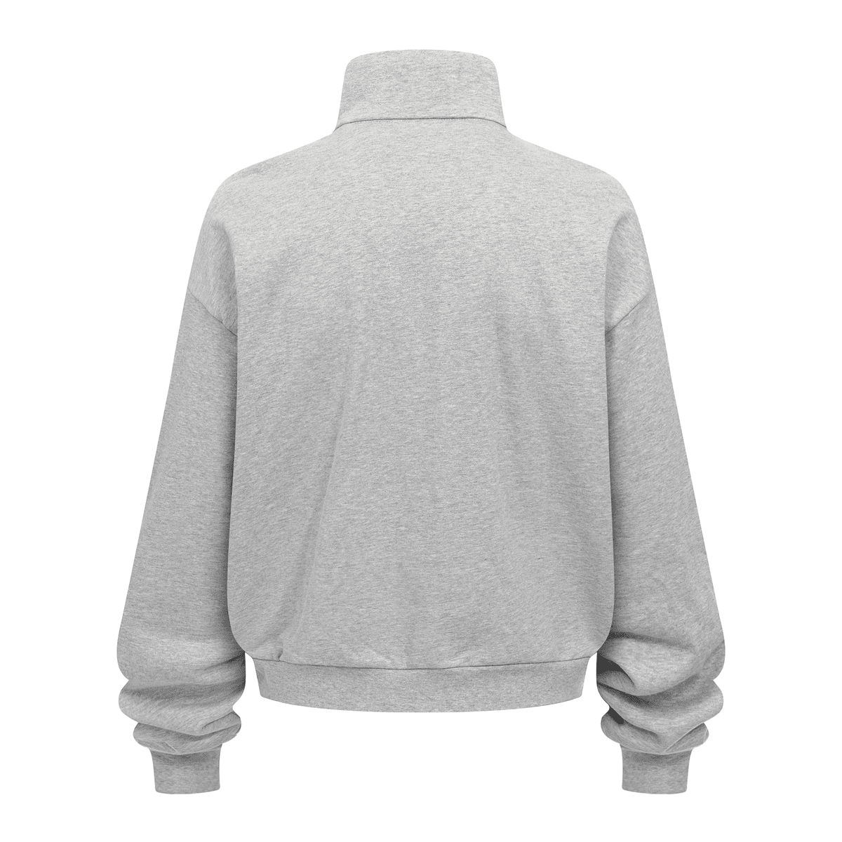 Unisex Brushed Stand-collar Zip-up Track Jacket