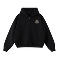 Unisex Cropped Oversized Zip-up Hoodie