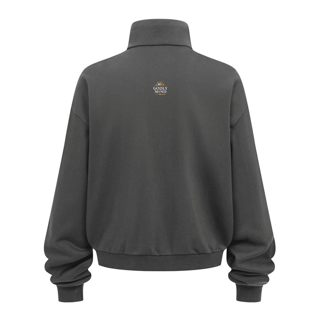 Unisex Brushed Stand-collar Zip-up Track Jacket