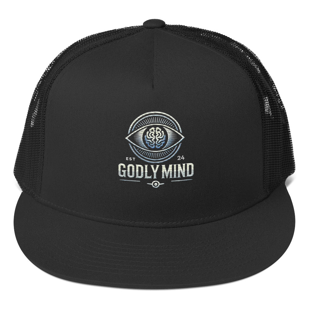 Godly Mind Classic Trucker Cap Embroidery Logo