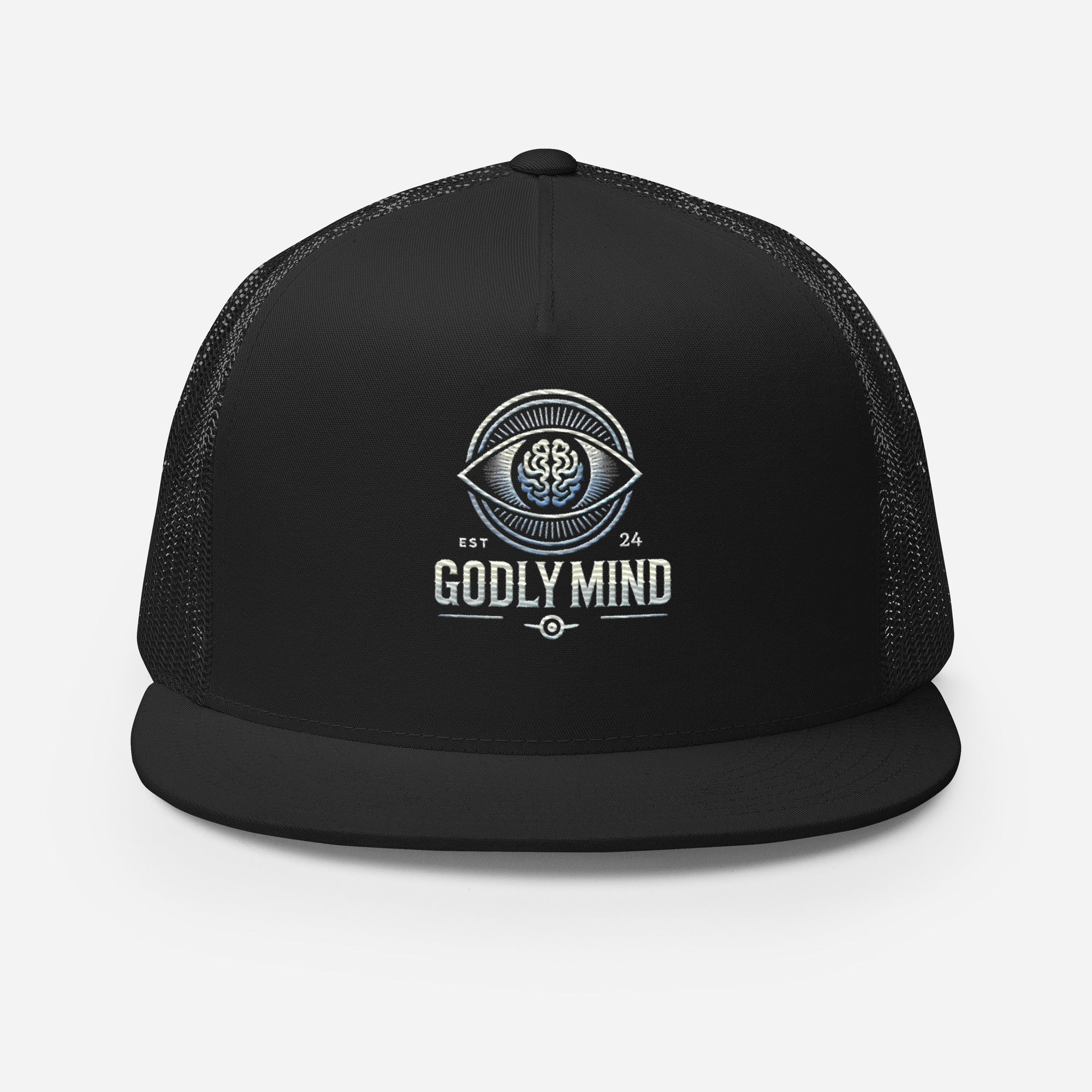 Godly Mind Classic Trucker Cap Embroidery Logo