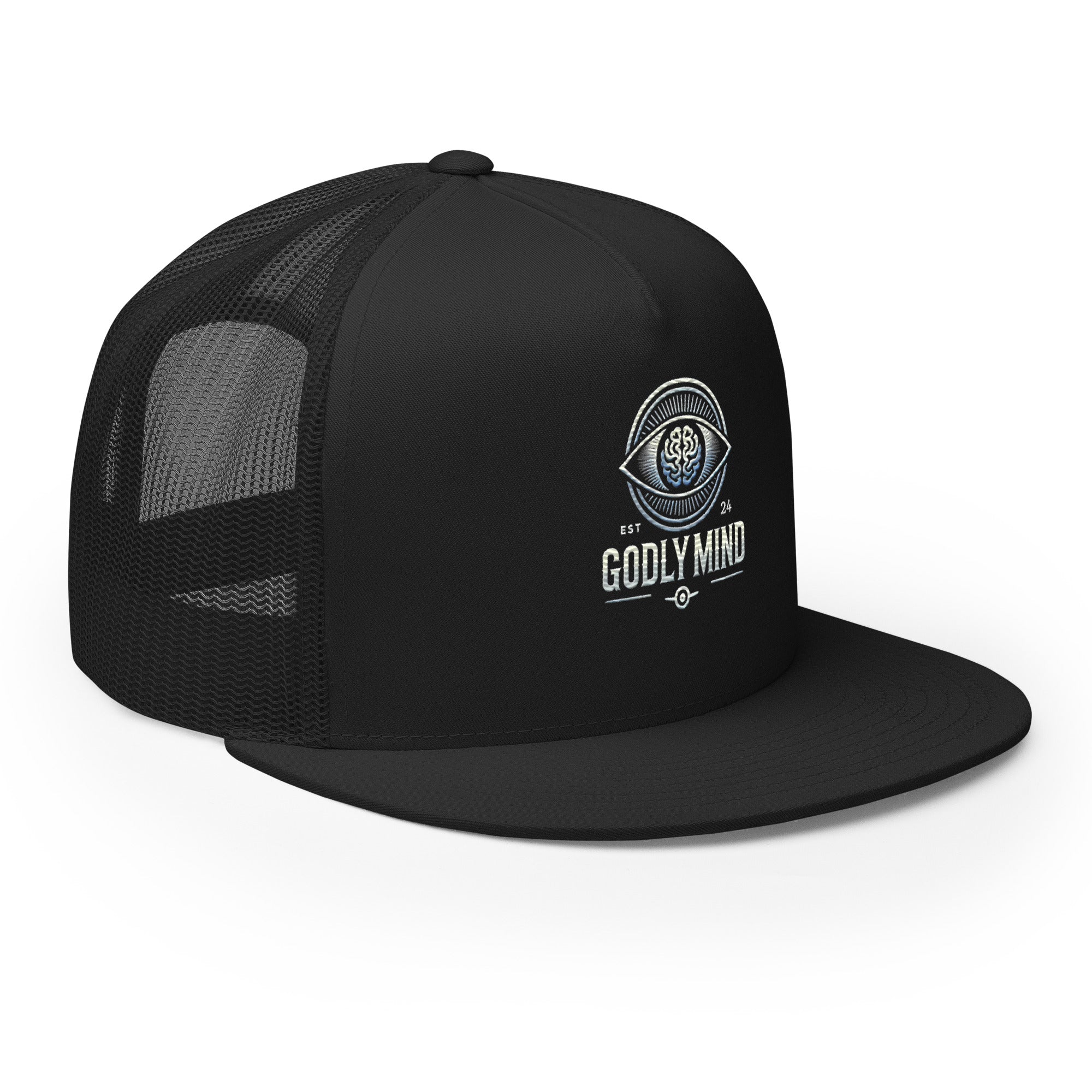 Godly Mind Classic Trucker Cap Embroidery Logo