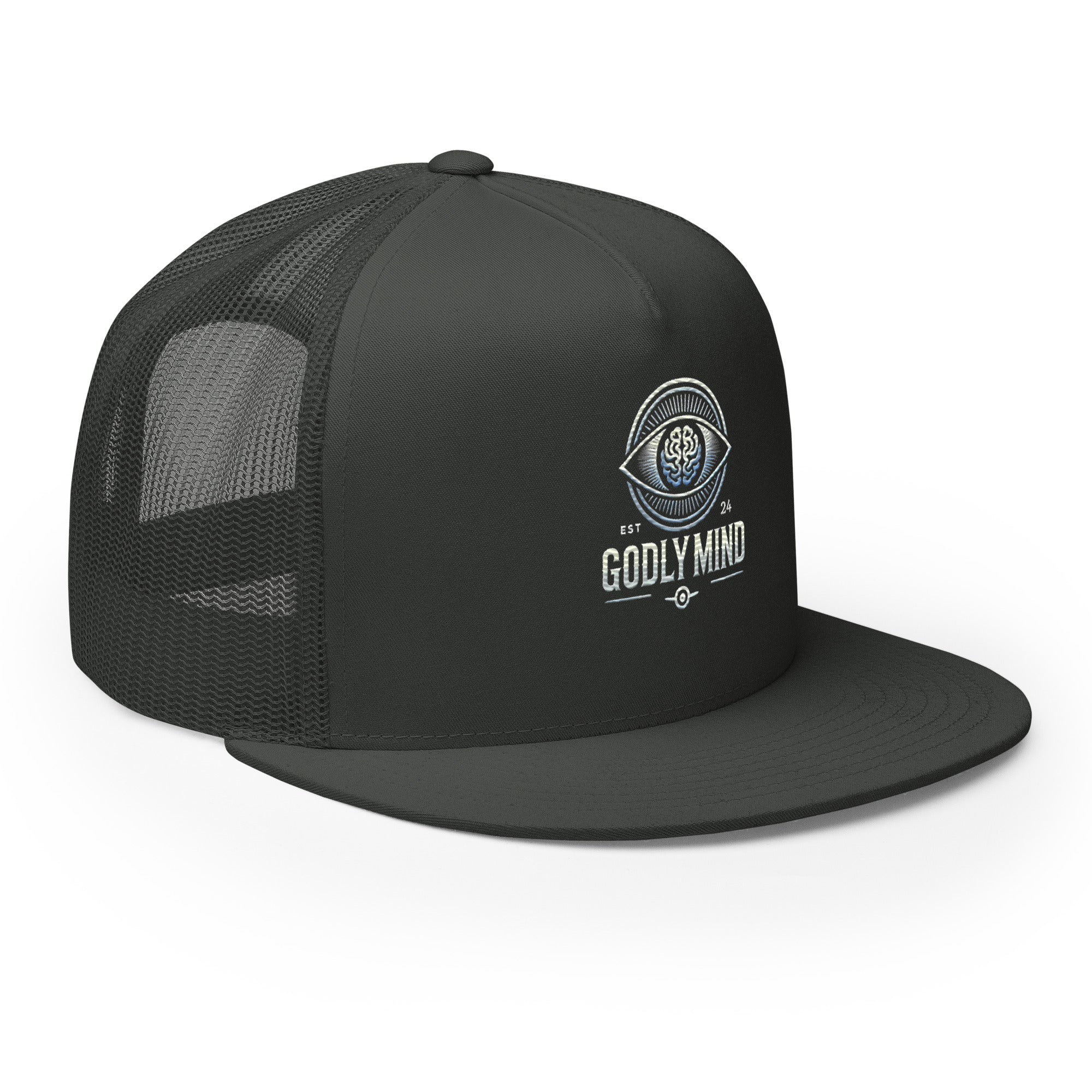 Godly Mind Classic Trucker Cap Embroidery Logo