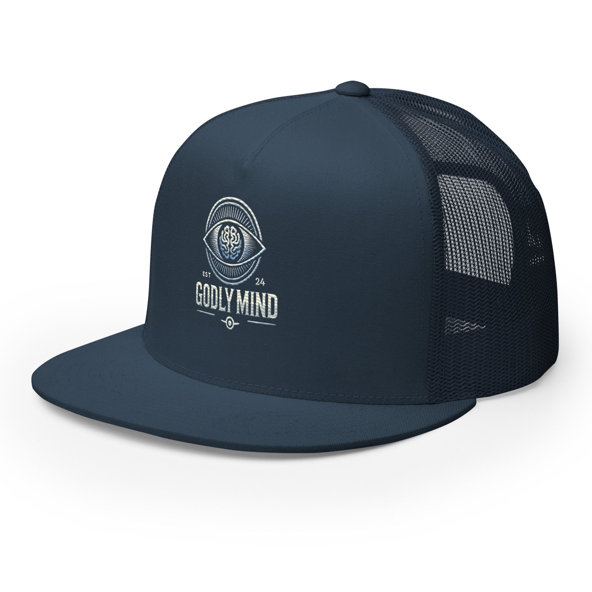 Godly Mind Classic Trucker Cap Embroidery Logo