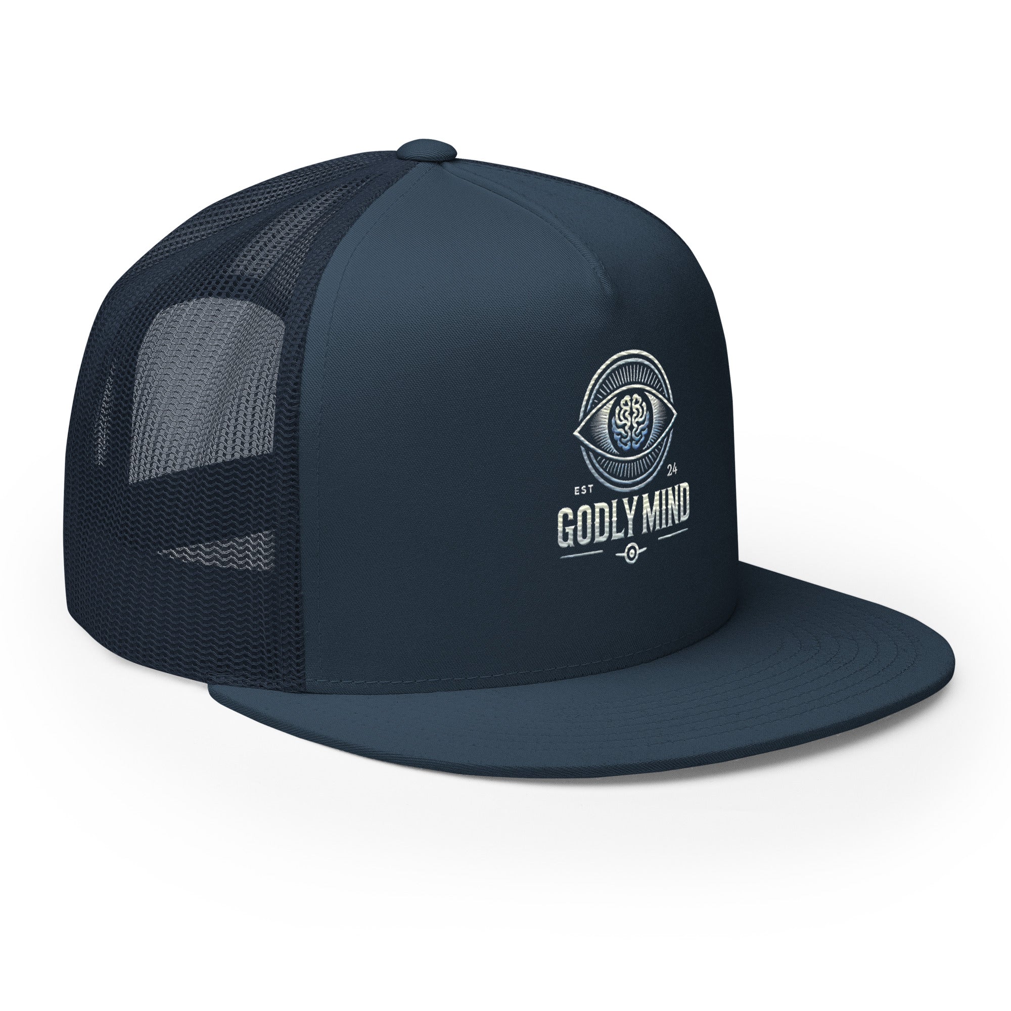 Godly Mind Classic Trucker Cap Embroidery Logo