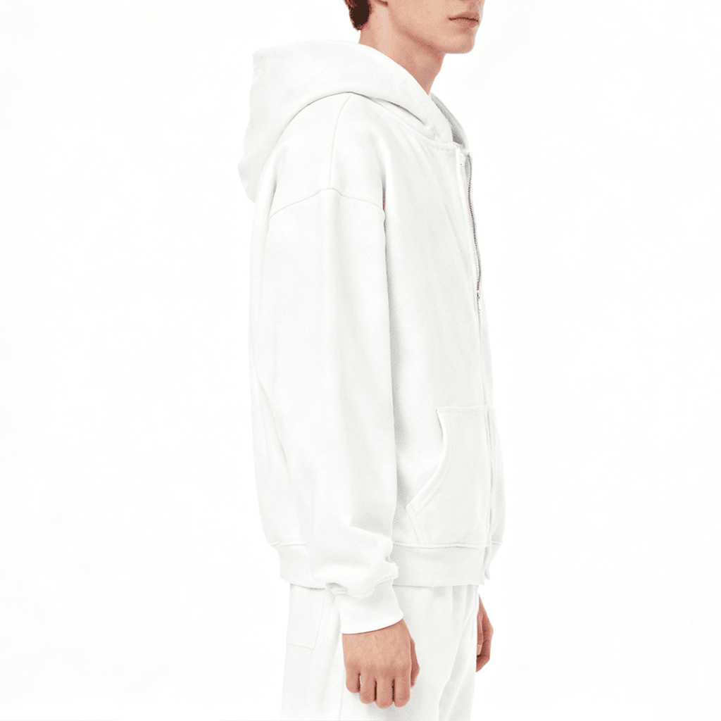 Unisex Cropped Oversized Zip-up Hoodie