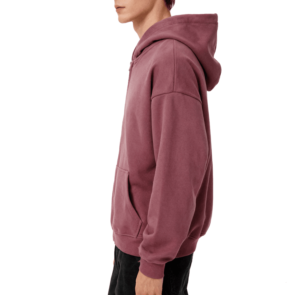 Unisex Cropped Oversized Zip-up Hoodie