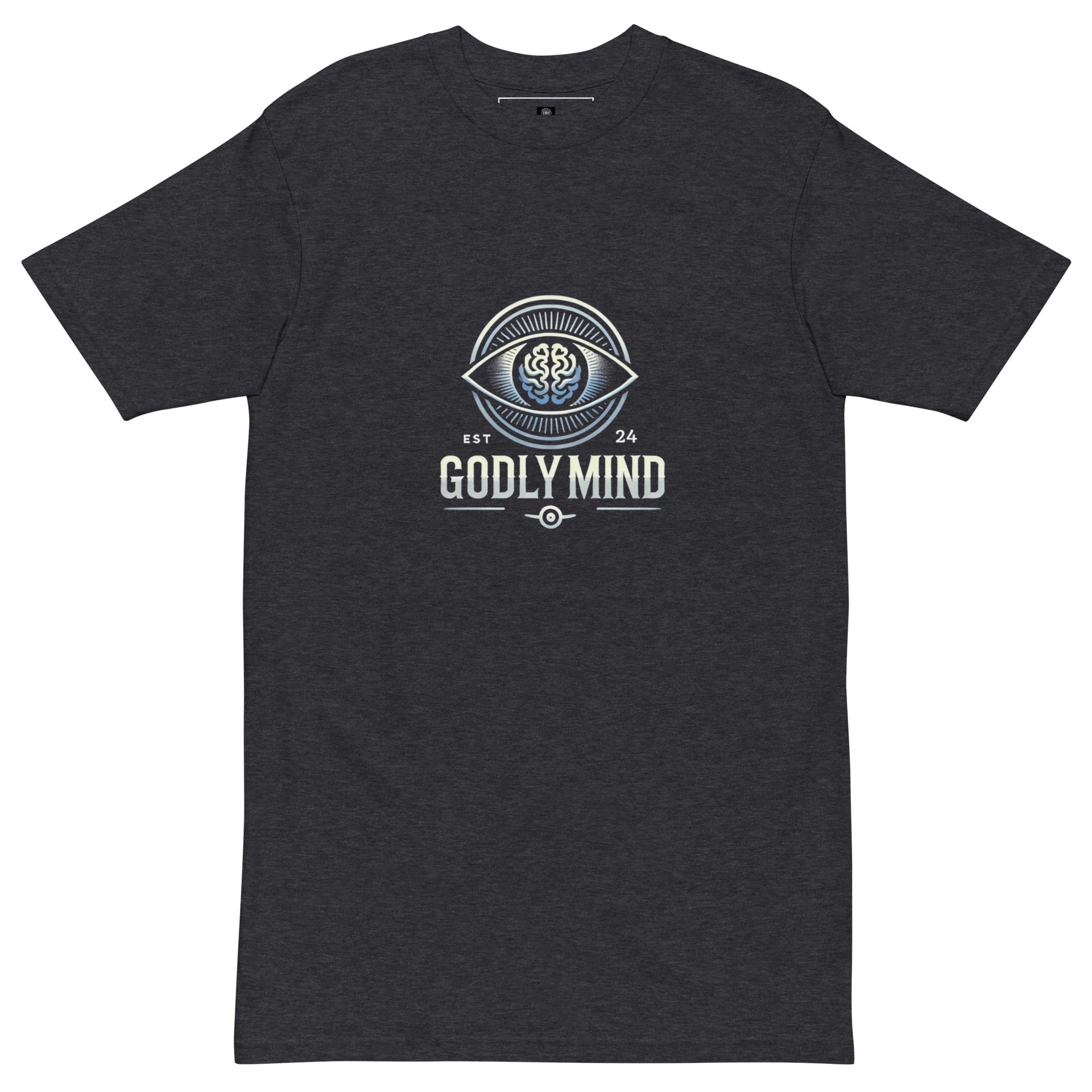 Godly Mind Men’s Premium Heavyweight Tee - Chest Logo