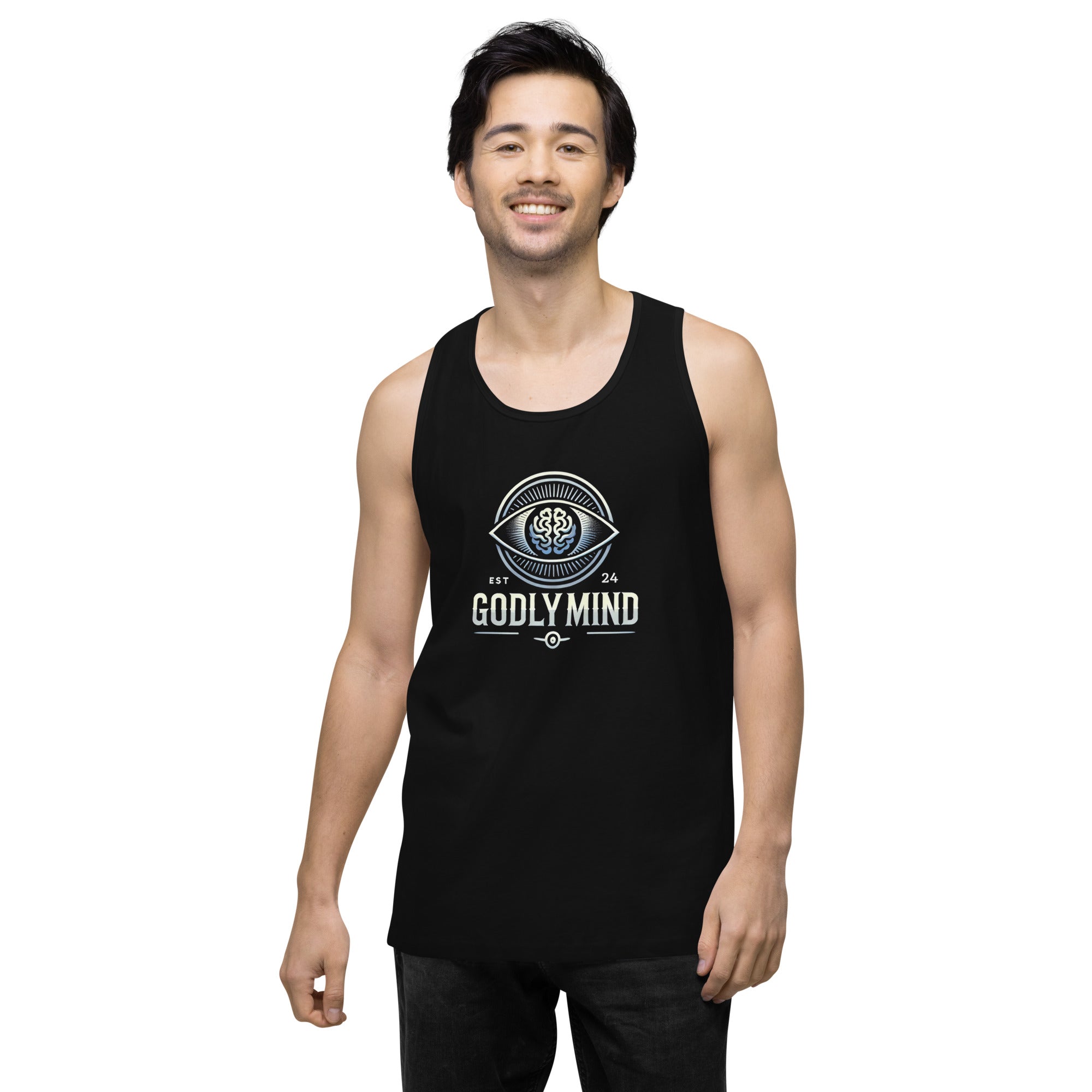 Godly Mind Men’s Premium tank top - Embrace The Journey