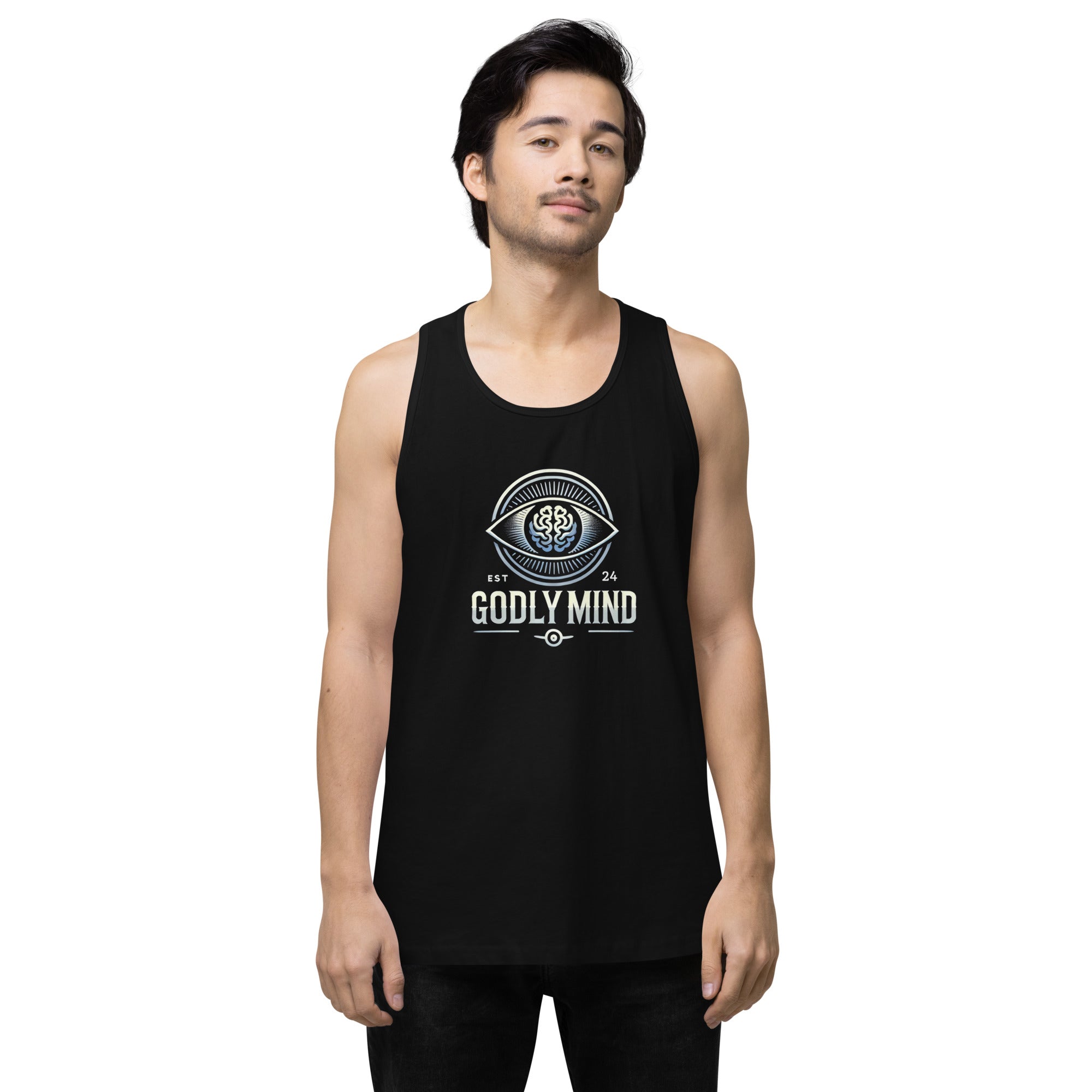 Godly Mind Men’s Premium tank top - Embrace The Journey