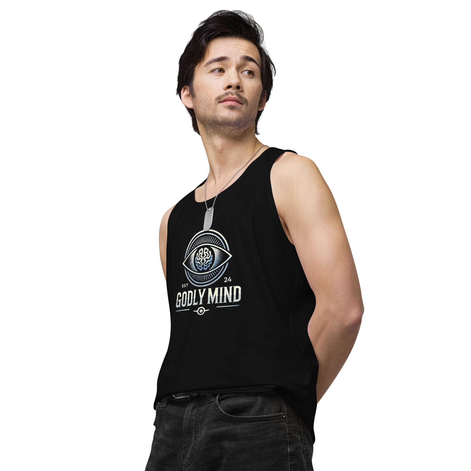 Godly Mind Men’s Premium tank top - Embrace The Journey