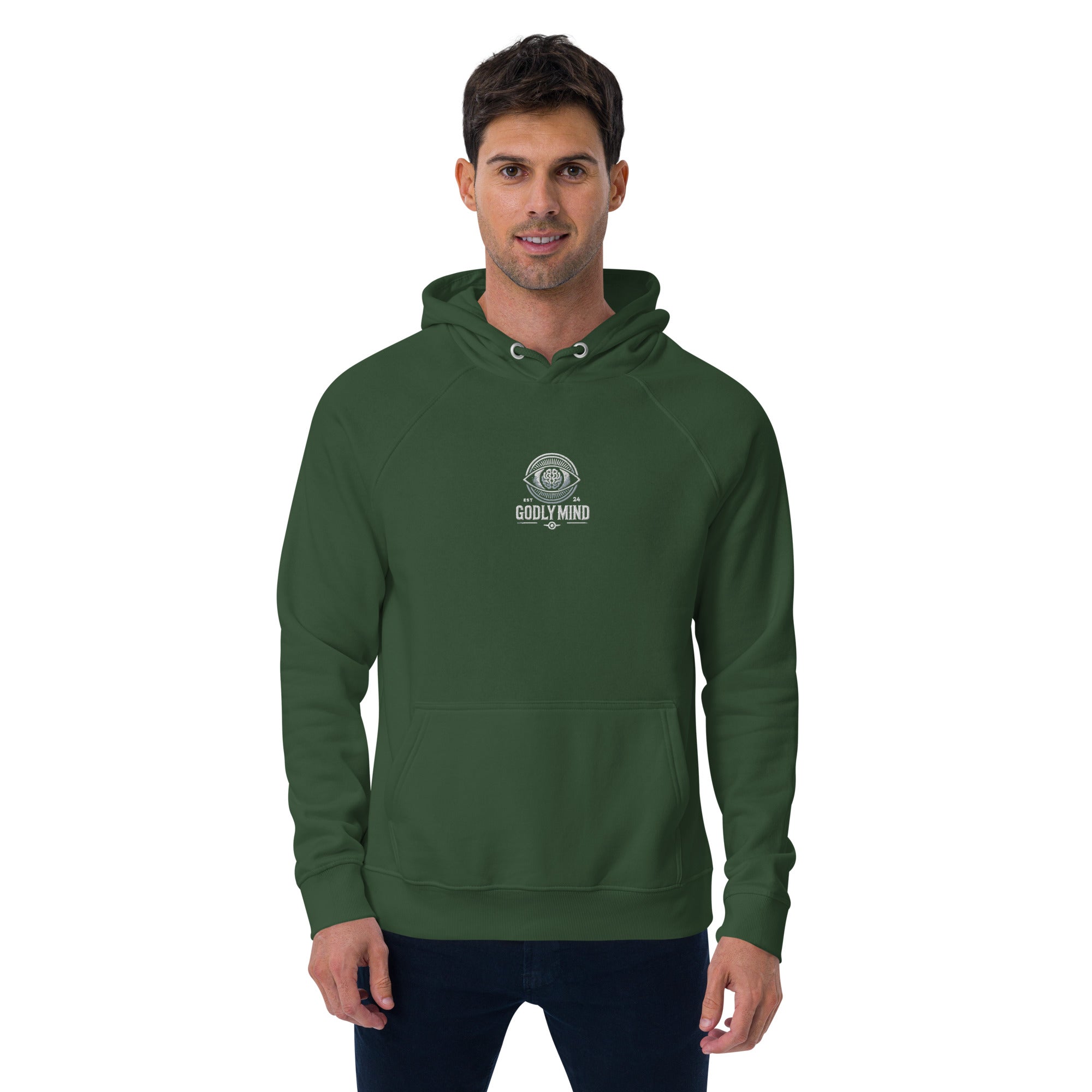 Godly Mind Unisex Eco Raglan Hoodie
