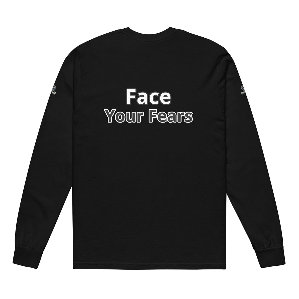 Godly Mind Heavyweight Long-sleeve Shirt - Face Your Fears