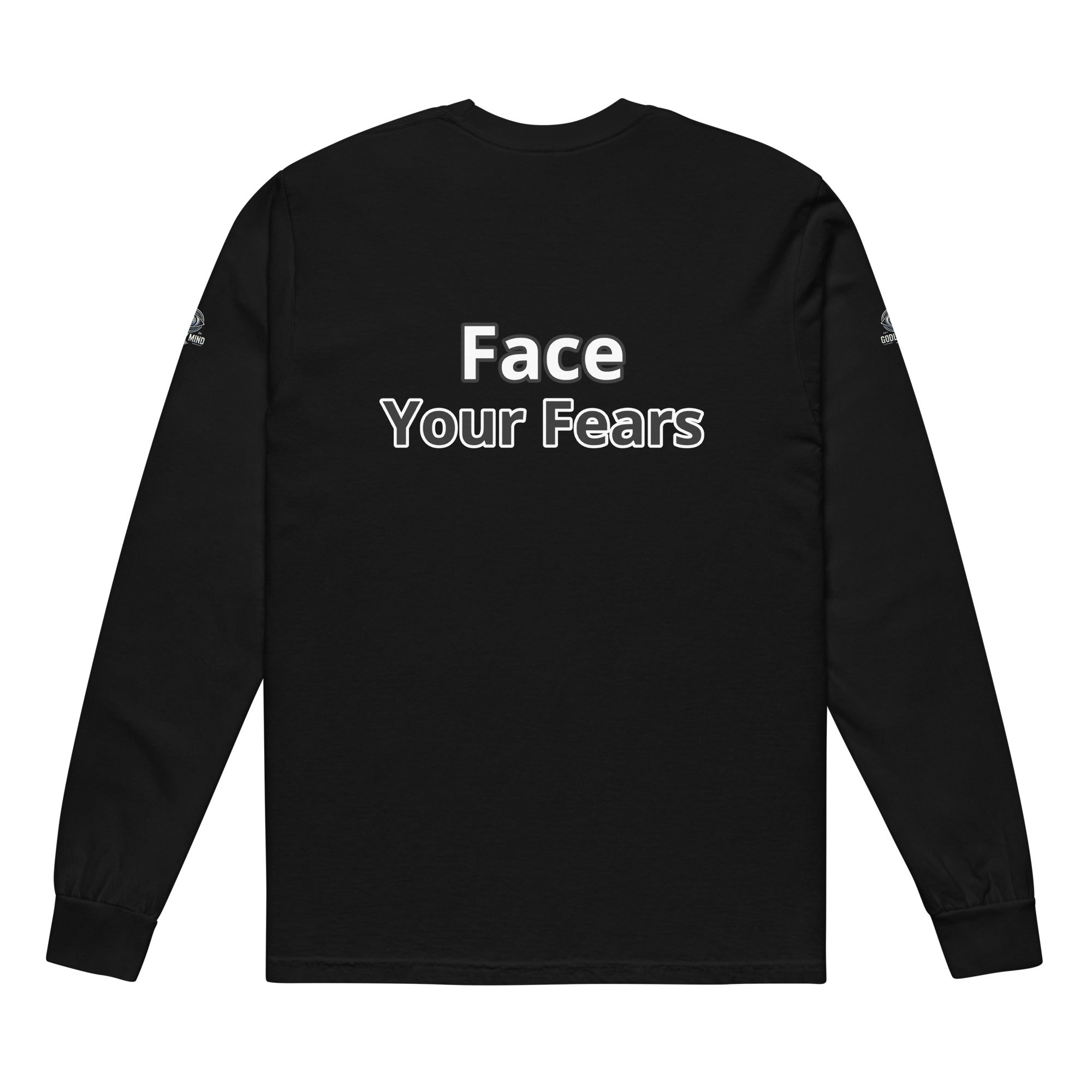 Godly Mind Heavyweight Long-sleeve Shirt - Face Your Fears