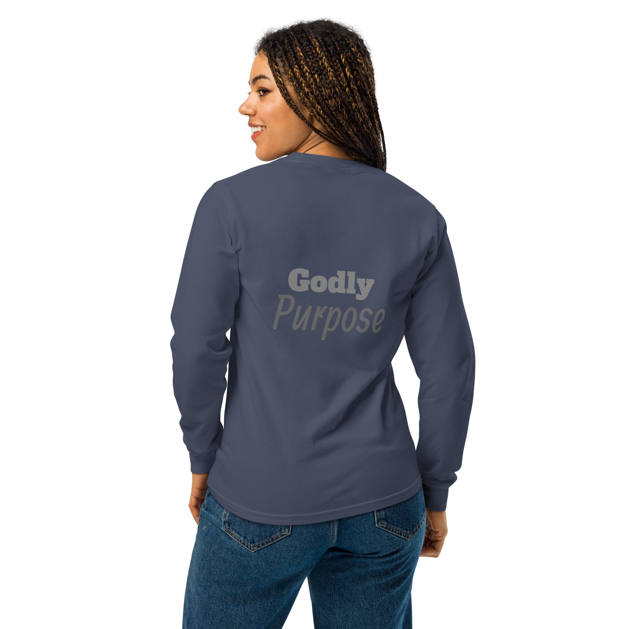 Godly Mind Heavyweight Long-sleeve Shirt - Godly Purpose