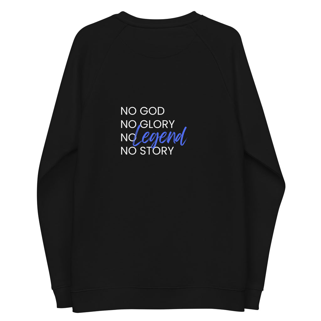 Godly Mind Unisex Organic Raglan Sweatshirt
