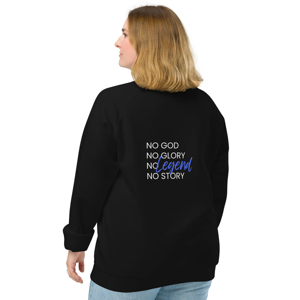 Godly Mind Unisex Organic Raglan Sweatshirt