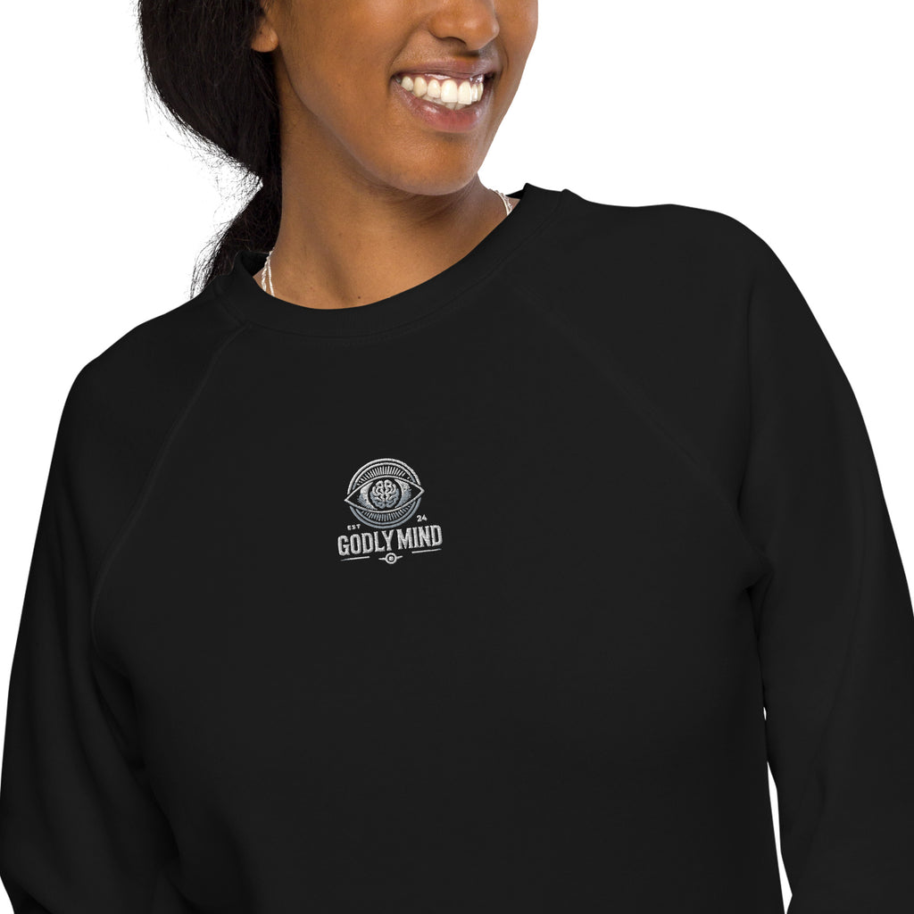 Godly Mind Unisex Organic Raglan Sweatshirt