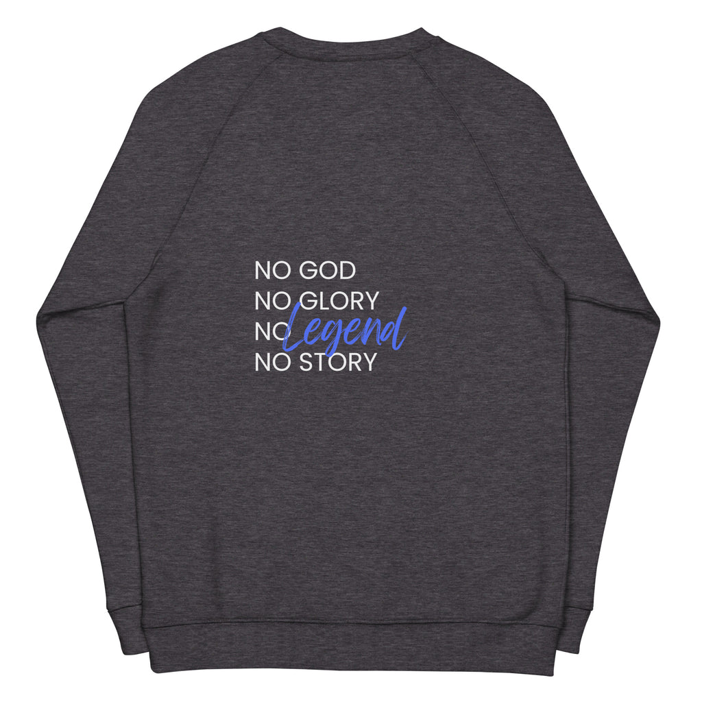 Godly Mind Unisex Organic Raglan Sweatshirt
