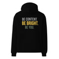 Godly Mind Unisex Oversized Hoodie - Be Content, Be Bright, Be You
