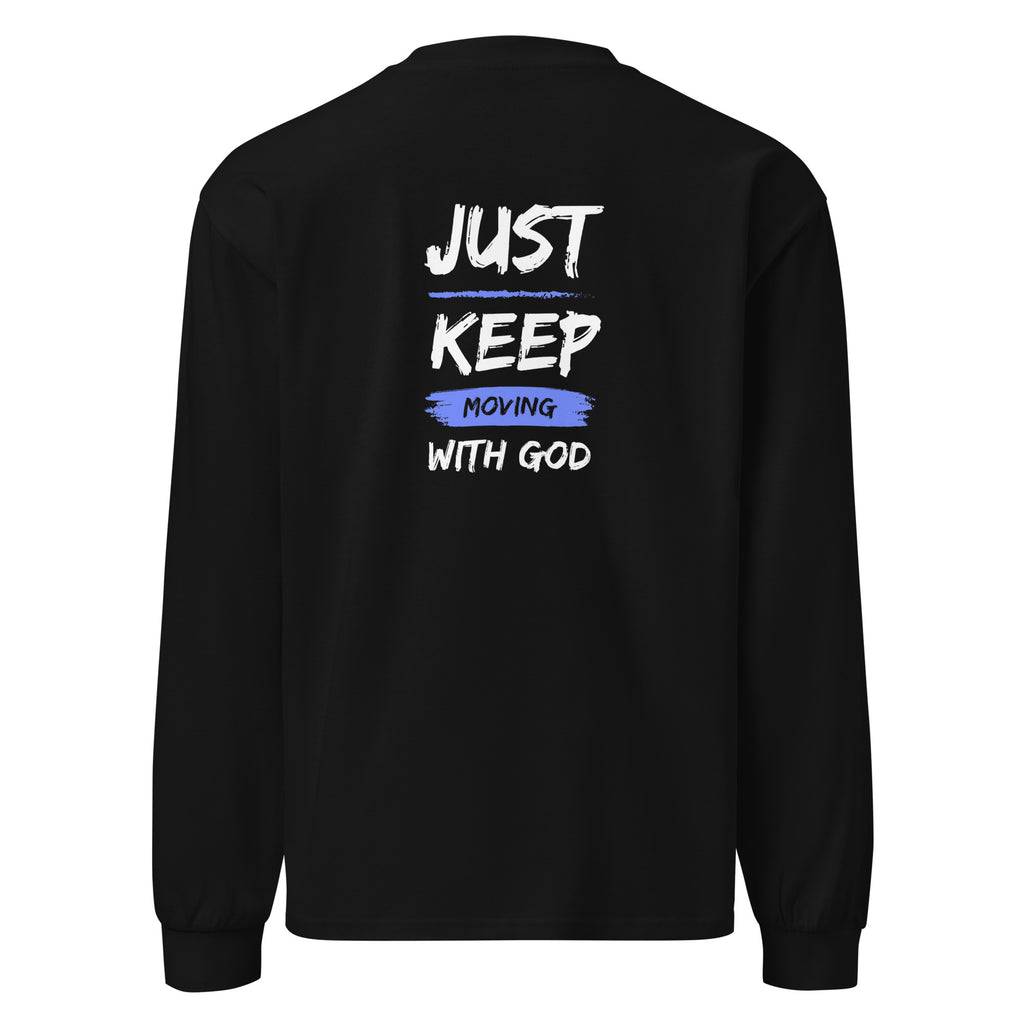 Godly Mind Premium Heavyweight Long Sleeve Shirt - Just Keep