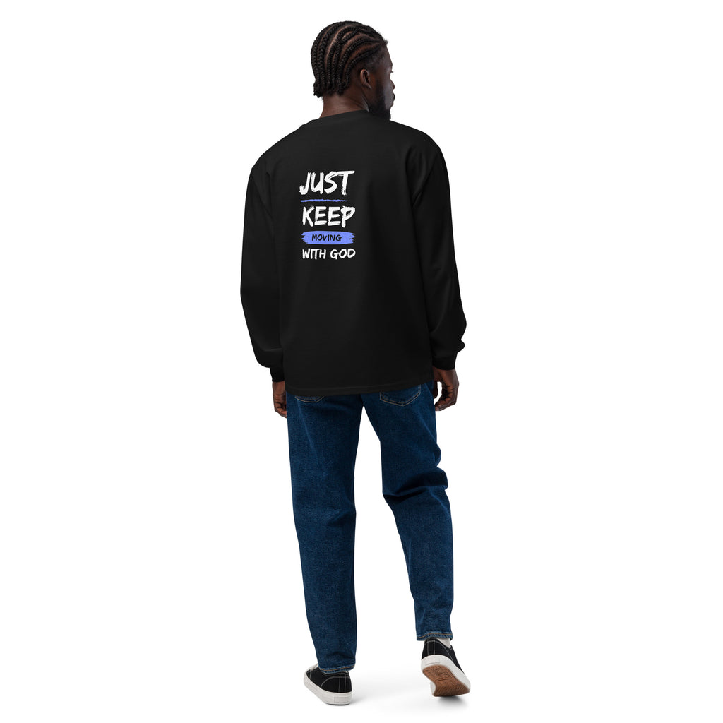 Godly Mind Premium Heavyweight Long Sleeve Shirt - Just Keep