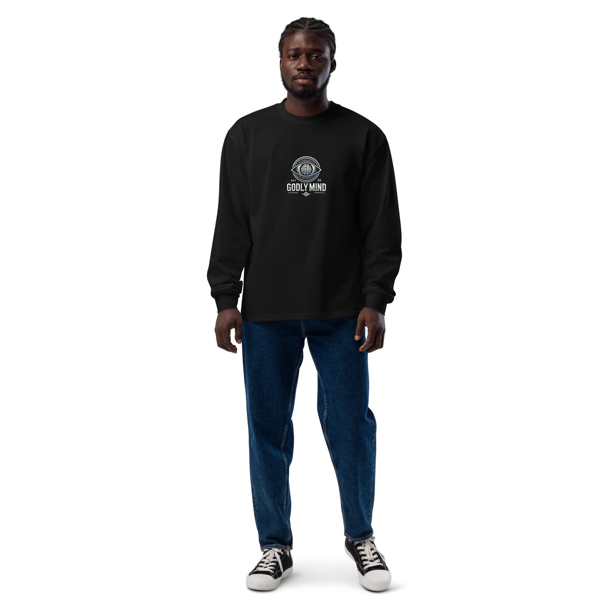 Godly Mind Premium Heavyweight Long Sleeve Shirt - Just Keep