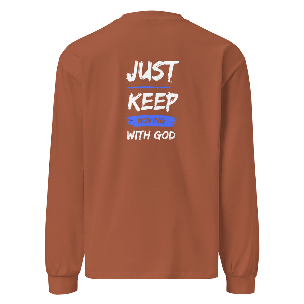 Godly Mind Premium Heavyweight Long Sleeve Shirt - Just Keep
