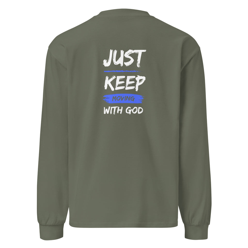 Godly Mind Premium Heavyweight Long Sleeve Shirt - Just Keep