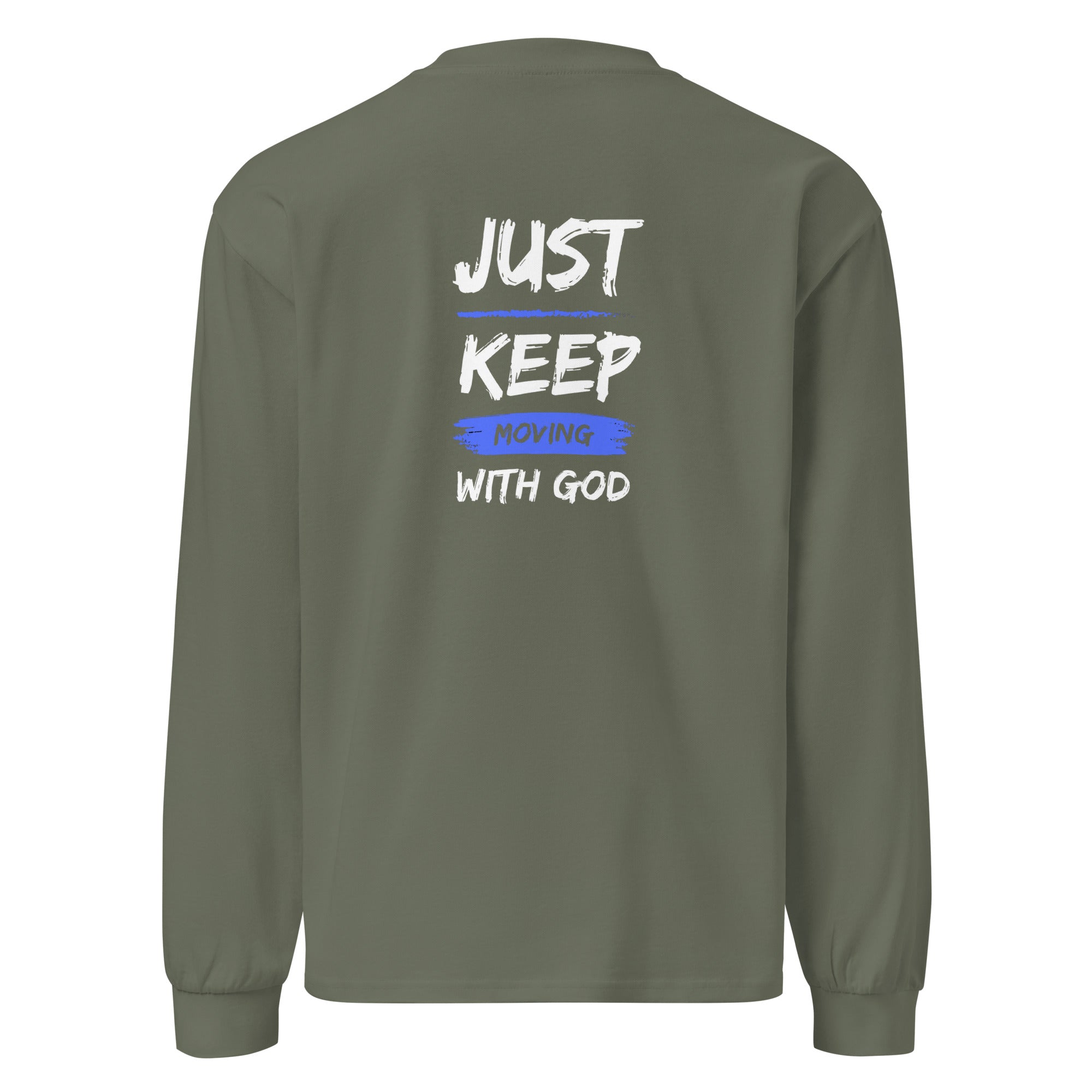 Godly Mind Premium Heavyweight Long Sleeve Shirt - Just Keep
