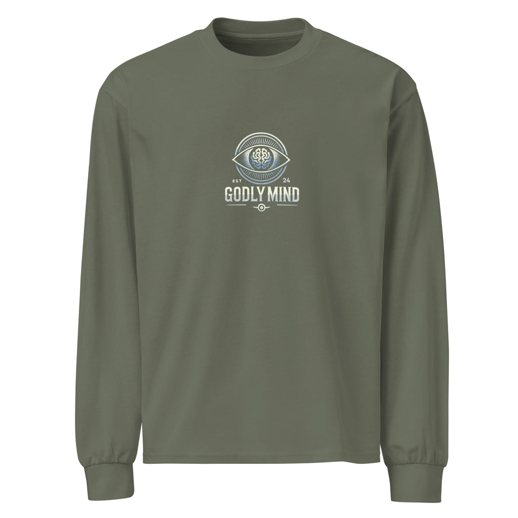 Godly Mind Premium Heavyweight Long Sleeve Shirt - Just Keep