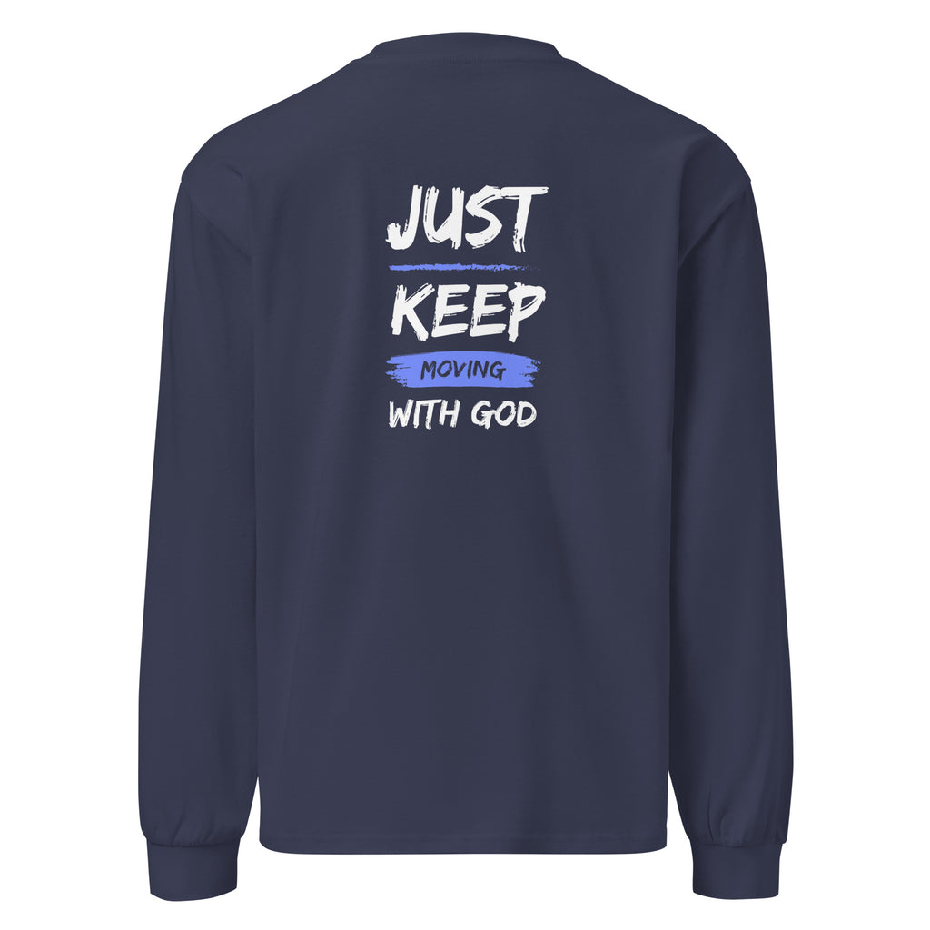 Godly Mind Premium Heavyweight Long Sleeve Shirt - Just Keep