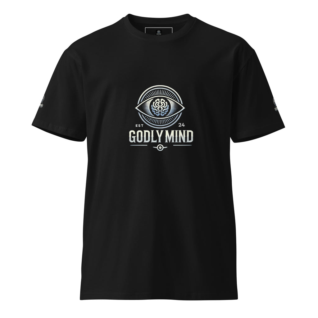 Godly Mind Unisex Premium T-shirt - Sleeves Logo