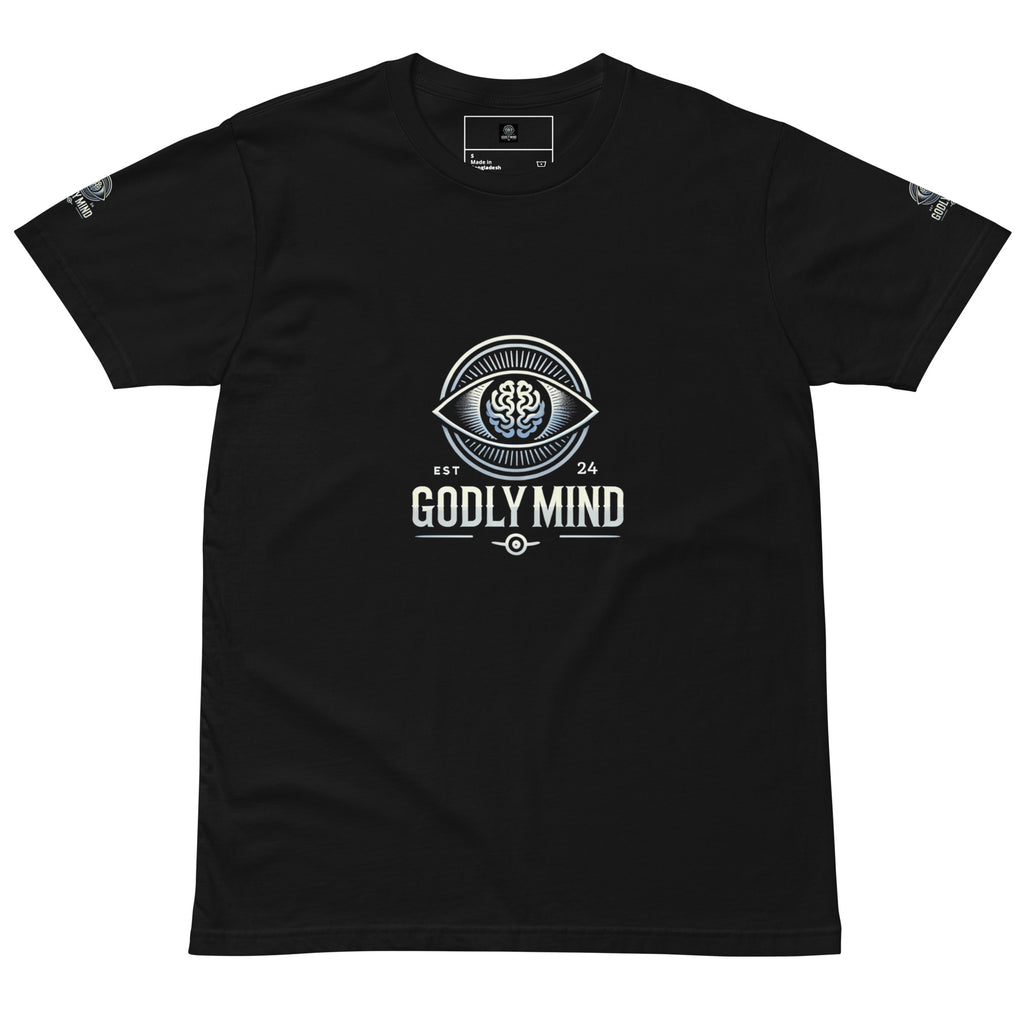 Godly Mind Unisex Premium T-shirt - Sleeves Logo