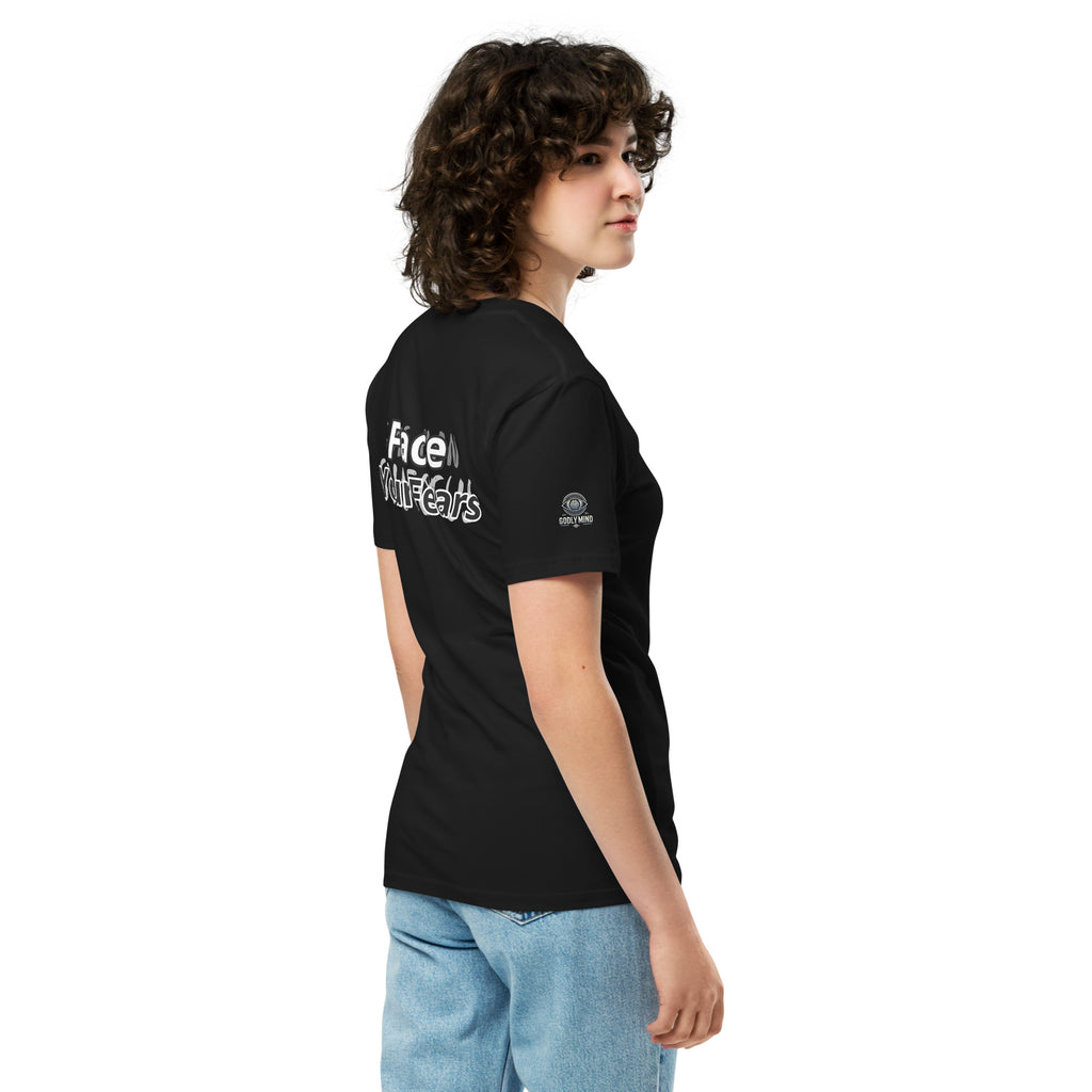 Godly Mind Unisex Premium T-shirt - Sleeves Logo