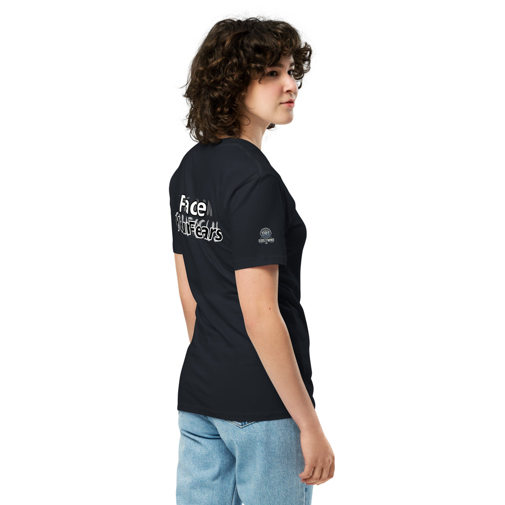 Godly Mind Unisex Premium T-shirt - Sleeves Logo
