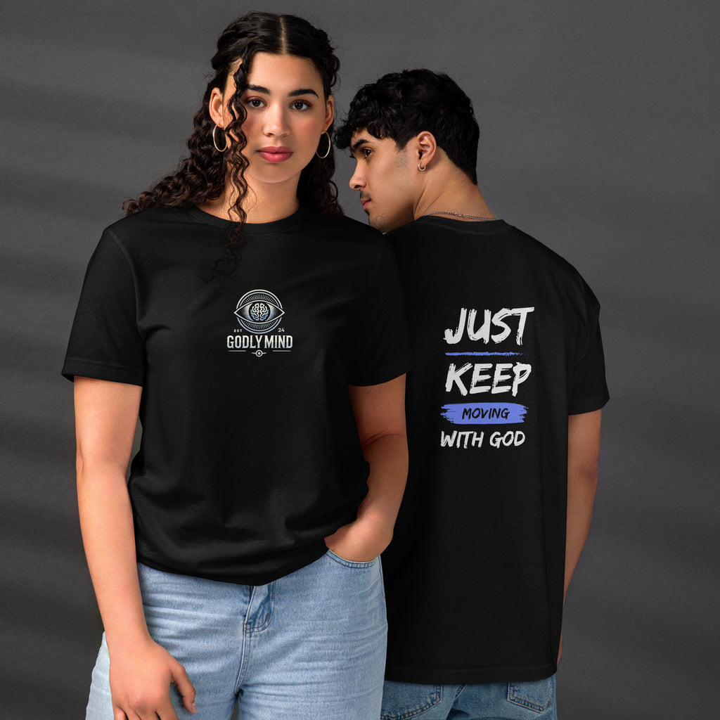 Godly Mind Unisex Staple Eco T-shirt - Just Keep Moving