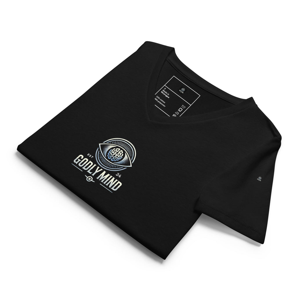 Godly Mind Women’s Relaxed V-neck T-shirt - Face Your Fears